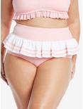 Pink & White Sailor Skirted Swim Bottoms Plus Size, MULTI, alternate
