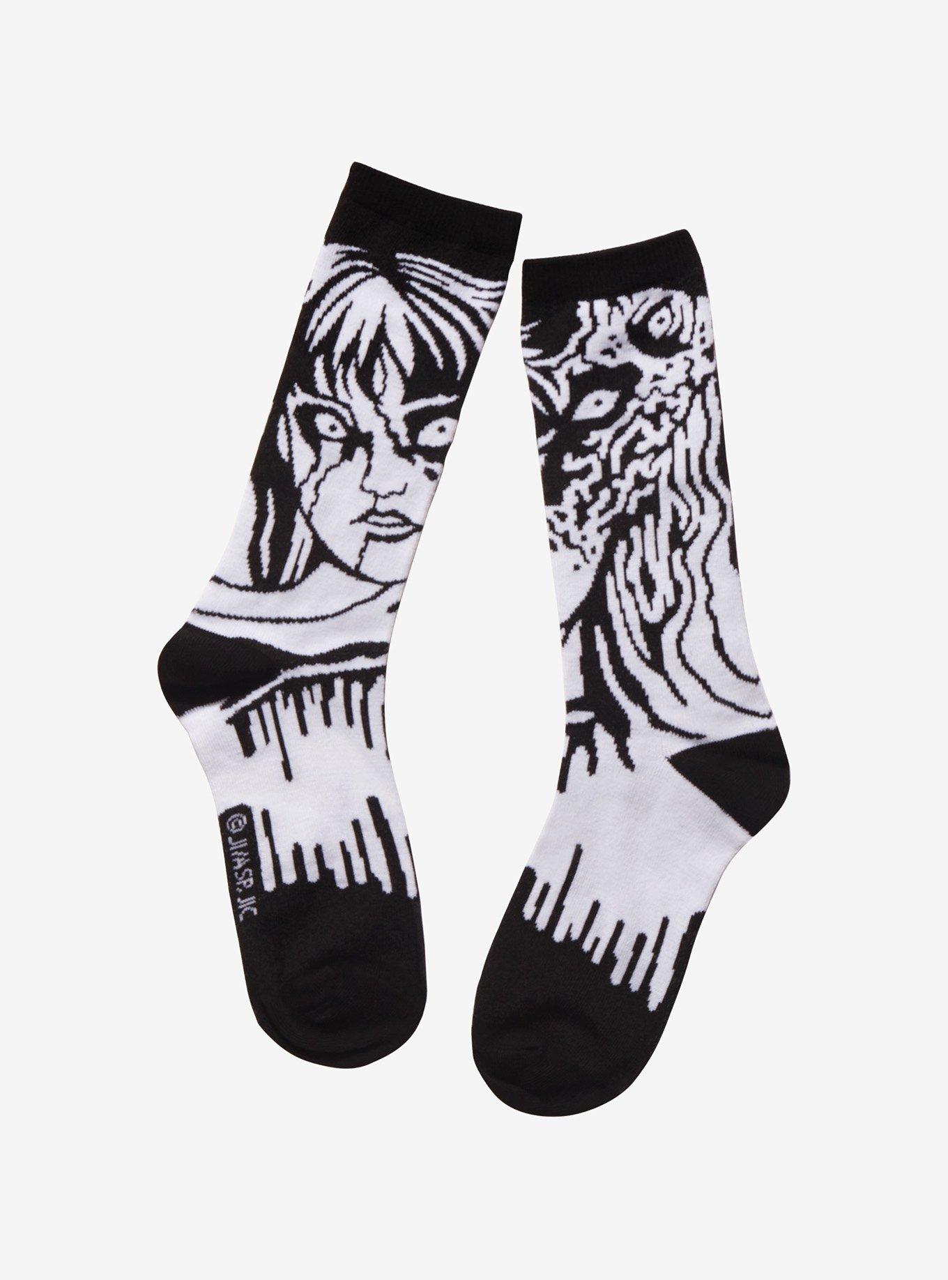 Junji Ito Tomie Melting Crew Socks, , alternate