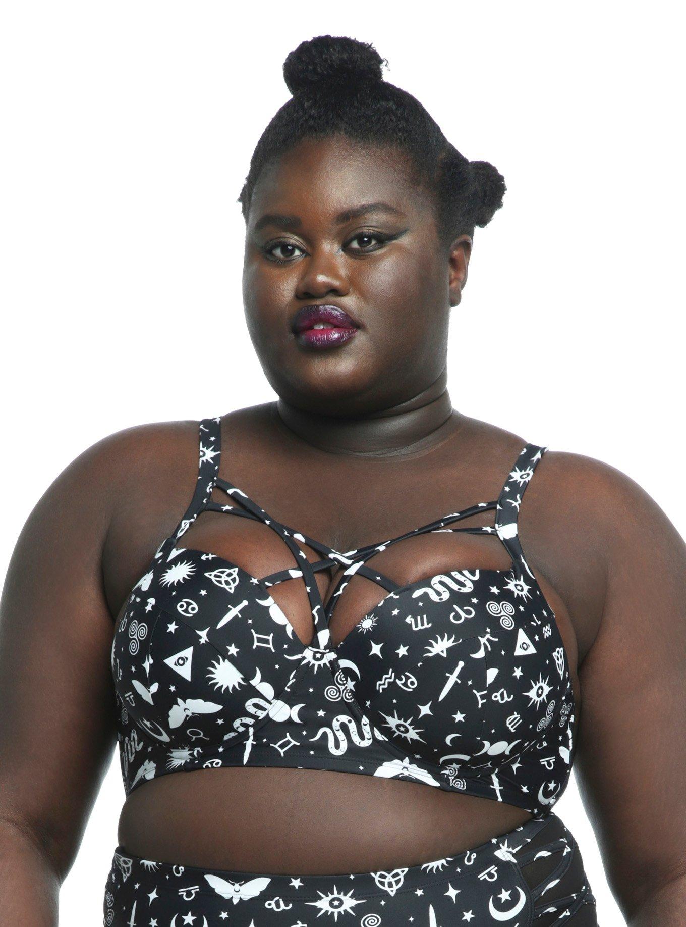 Celestial Icons Tringle Swim Top Plus Size, MULTI, alternate