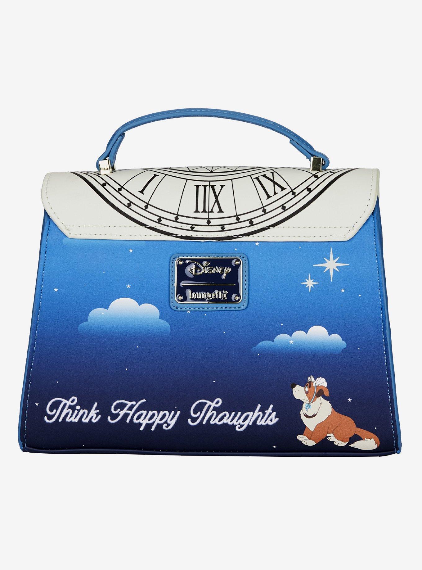 Loungefly Disney Peter Pan Clock Glow-In-The-Dark Crossbody Bag, , alternate
