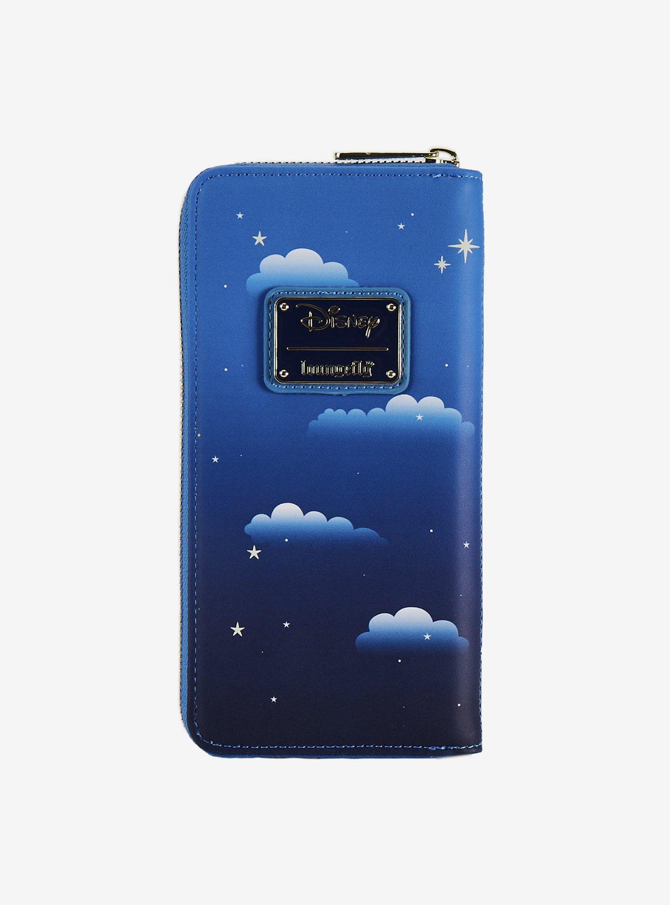 Loungefly Disney Peter Pan Clock Glow-In-The-Dark Zipper Wallet, , alternate