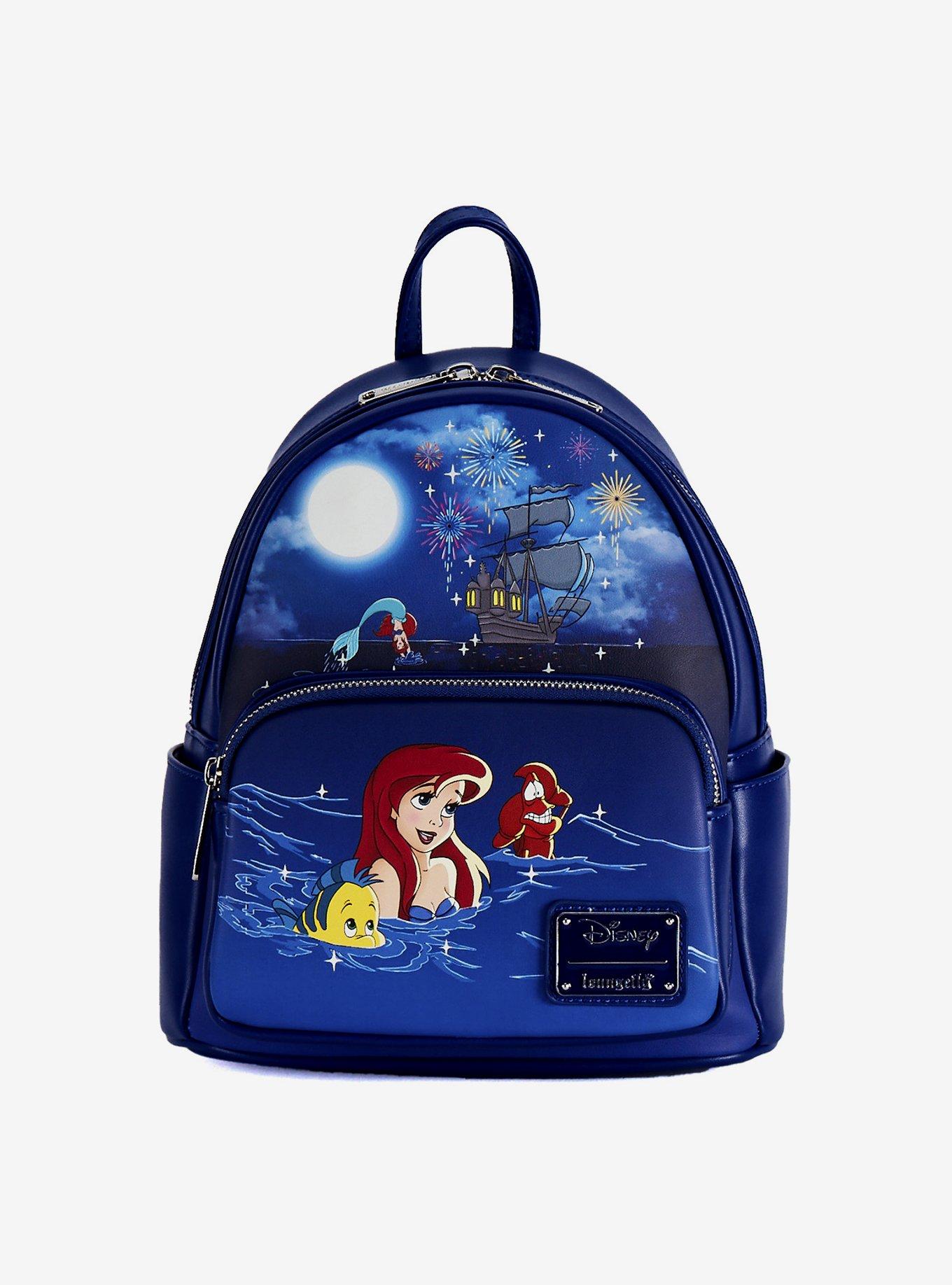 Loungefly Disney The Little Mermaid Ariel Fireworks Glow & Light-Up Mini Backpack, , alternate