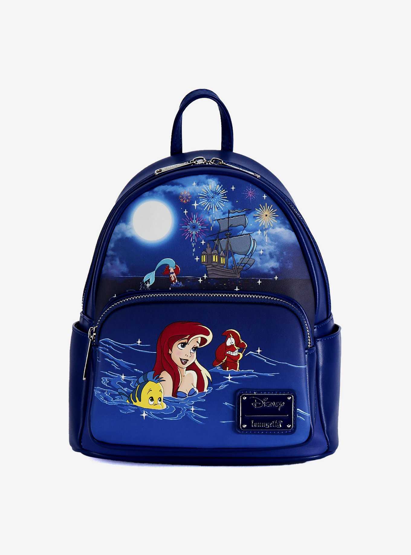 Loungefly Disney The Little Mermaid Ariel Fireworks Glow & Light-Up Mini Backpack, , hi-res
