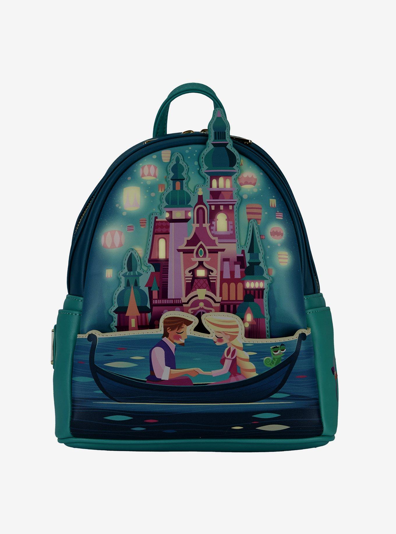 Loungefly Disney Tangled Rapunzel Castle Glow-In-The-Dark Mini Backpack, , alternate