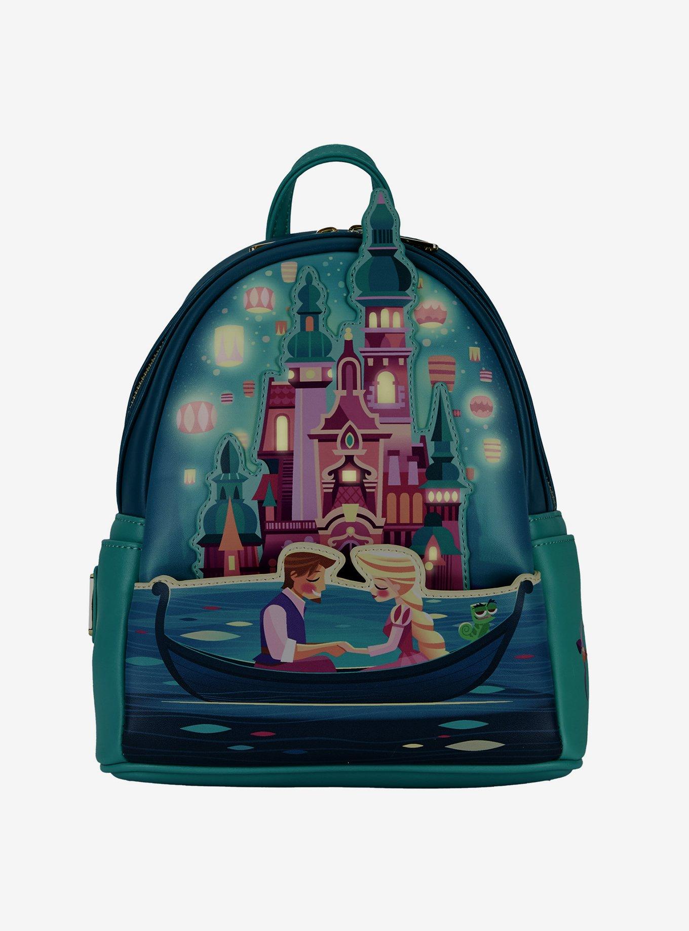 Loungefly Disney Tangled Rapunzel Castle Glow-In-The-Dark Mini Backpack, , hi-res