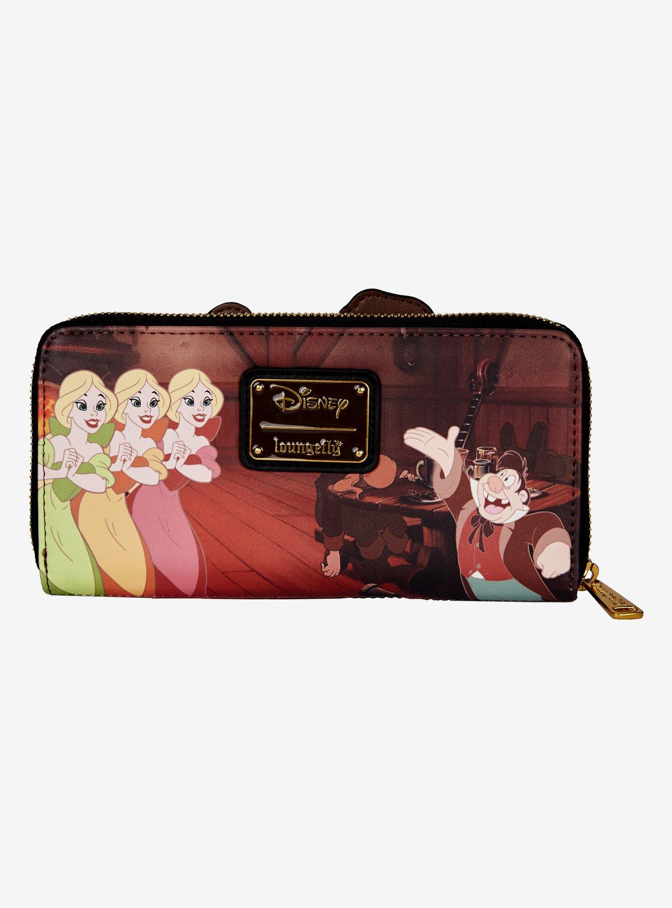 Loungefly Disney Beauty And The Beast Gaston Tavern Zipper Wallet, , alternate