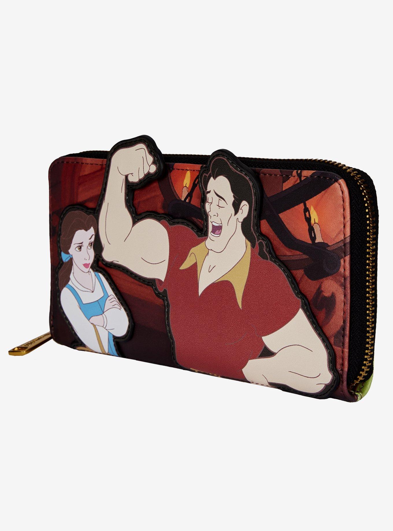 Loungefly Disney Beauty And The Beast Gaston Tavern Zipper Wallet, , alternate