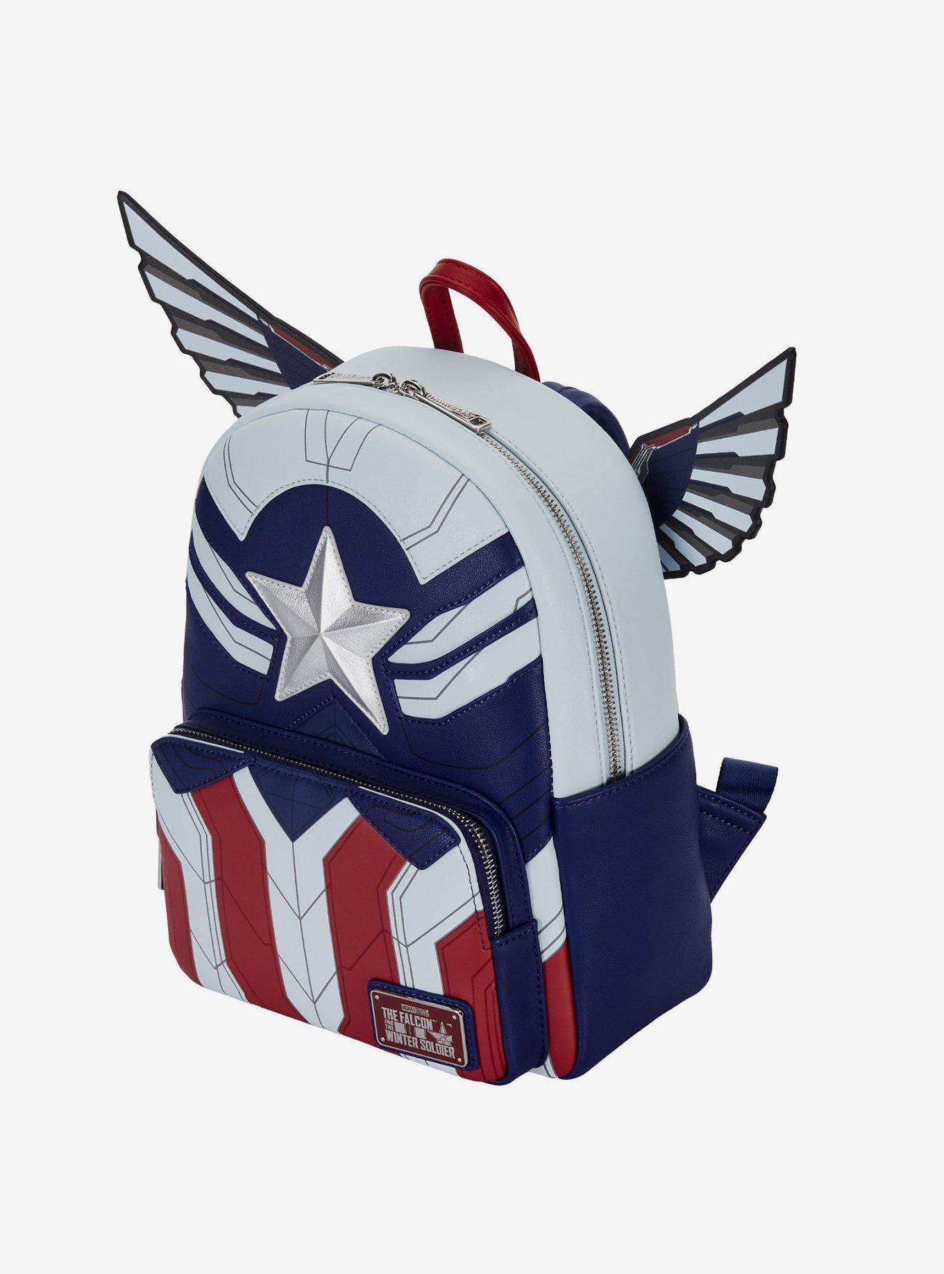 Loungefly Marvel The Falcon And The Winter Soldier Captain America Mini Backpack, , alternate