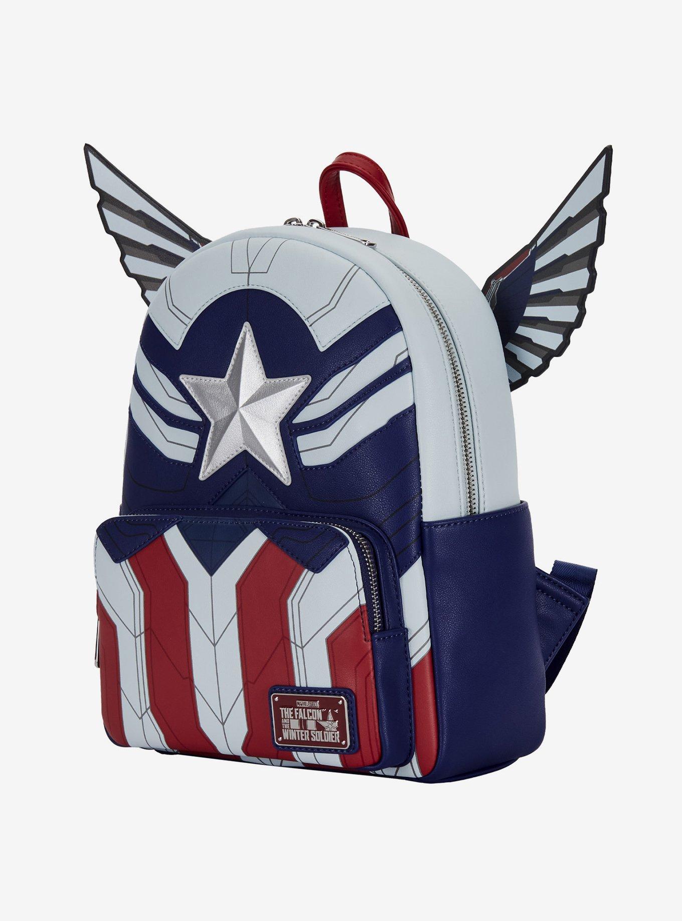 Loungefly Marvel The Falcon And The Winter Soldier Captain America Mini Backpack, , alternate
