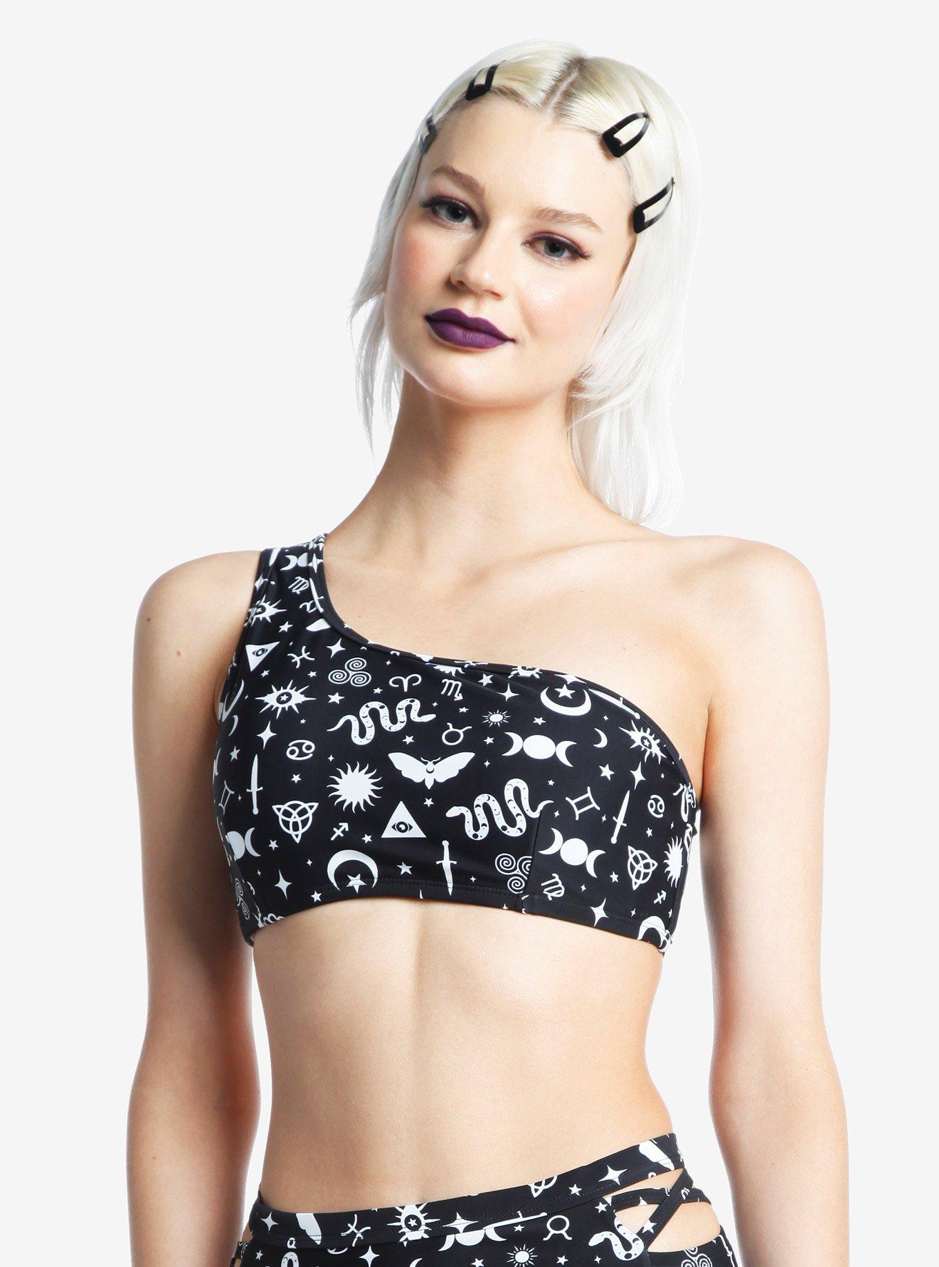Celestial Icons One Strap Swim Top, MULTI, alternate