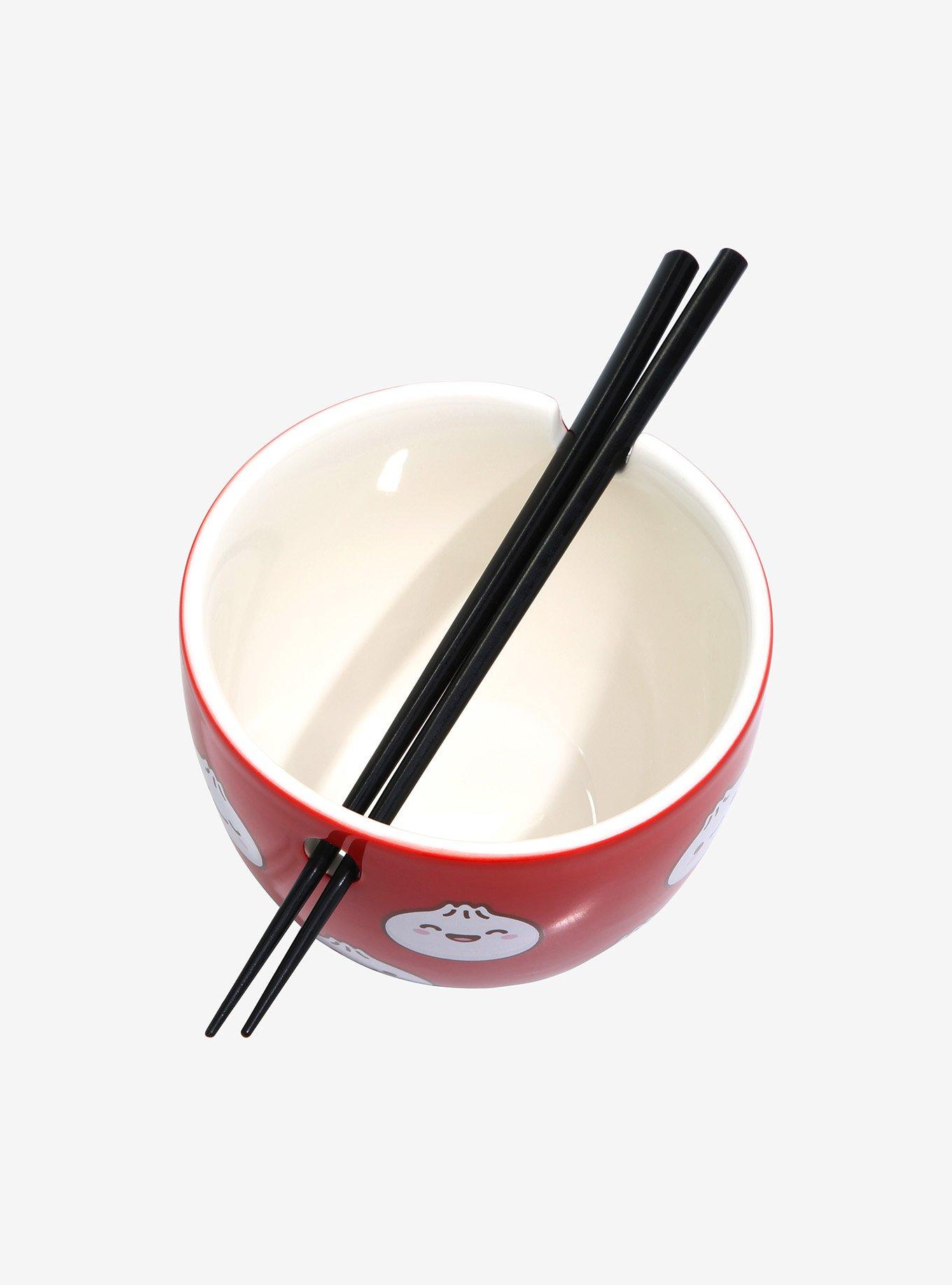 Steamed Bun Ramen Bowl With Chopsticks, , alternate
