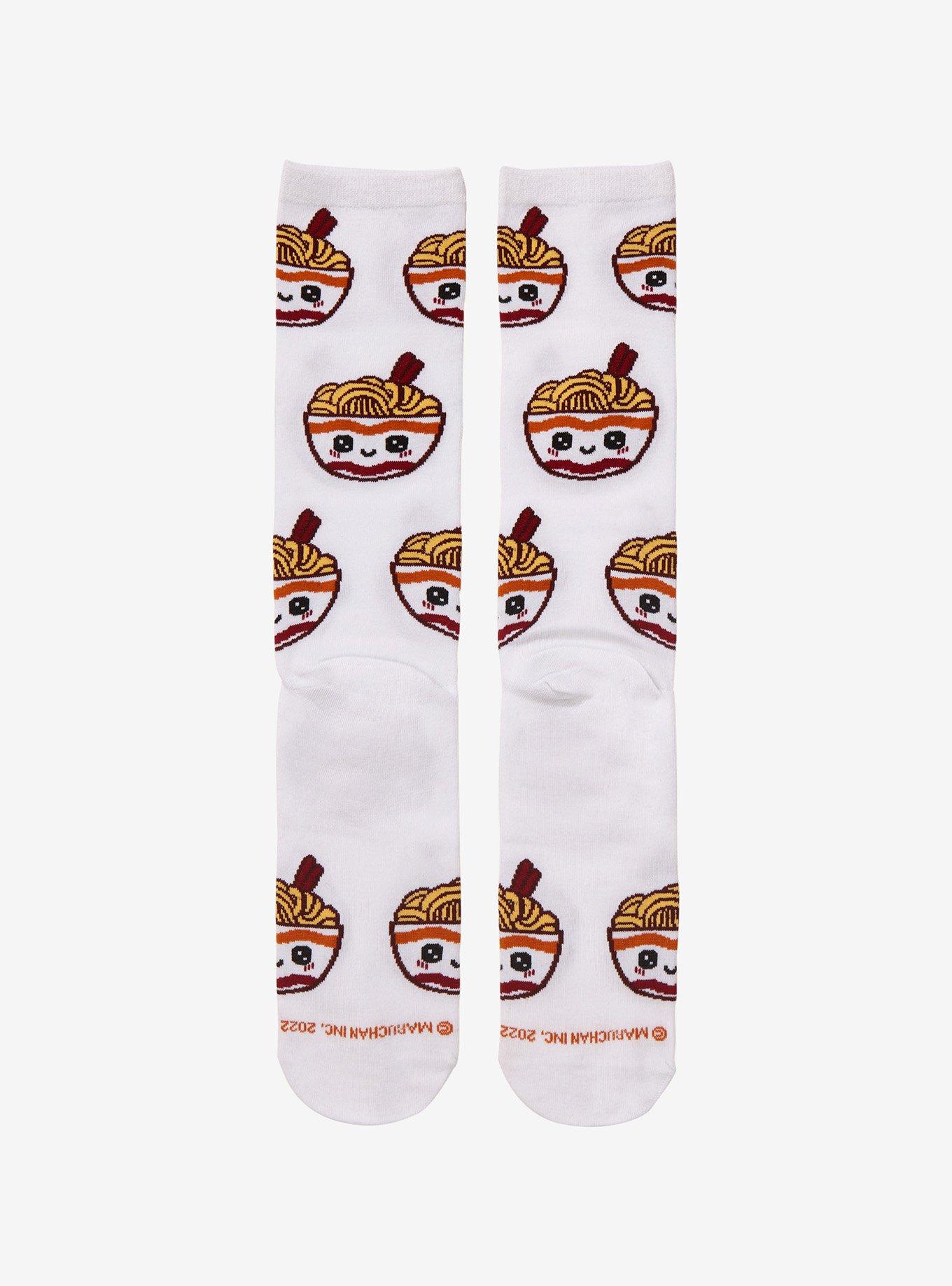 Maruchan Chibi Bowl Crew Socks, , alternate