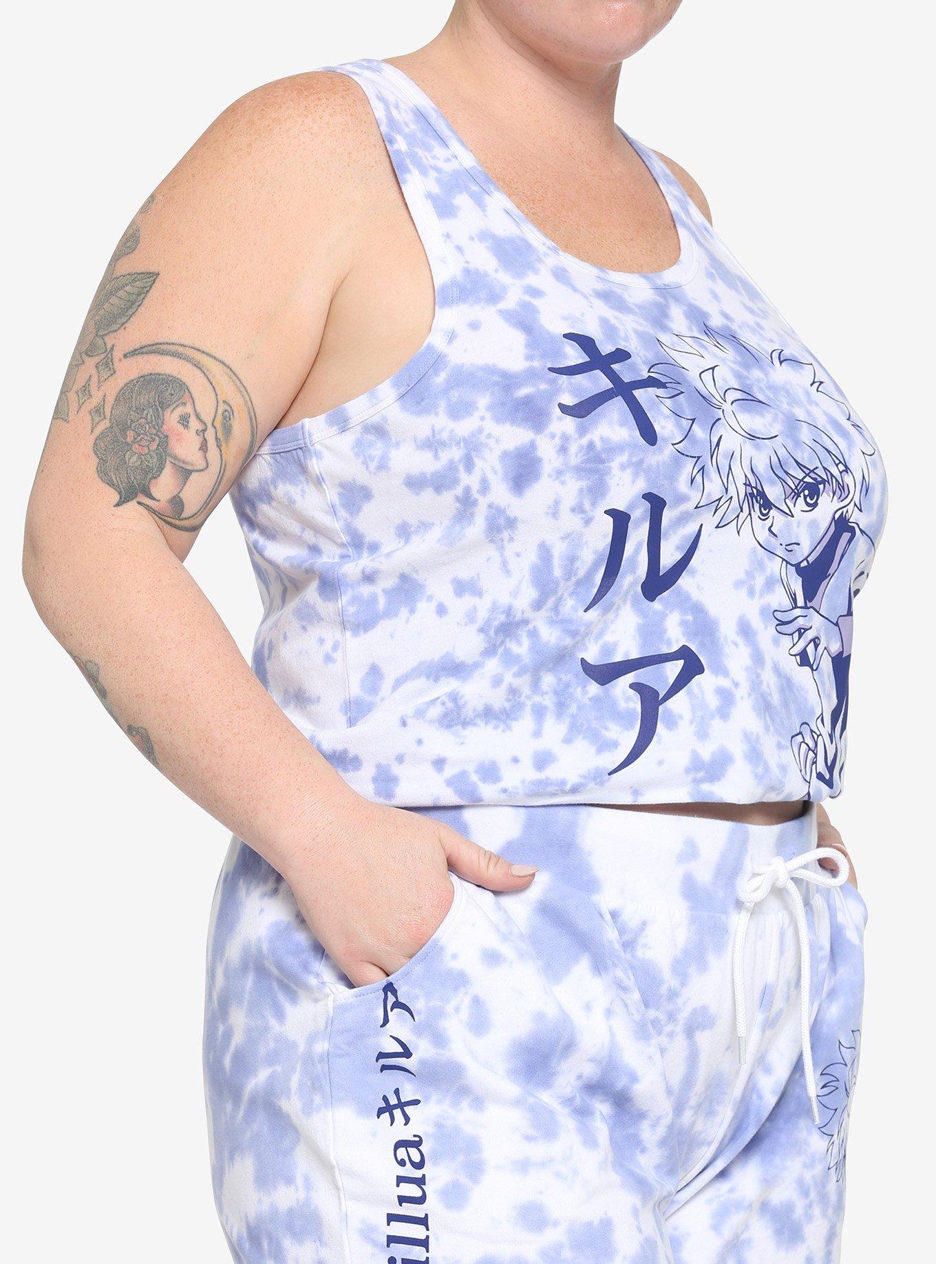 Hunter X Hunter Killua Tie-Dye Girls Lounge Set Plus Size, MULTI, alternate
