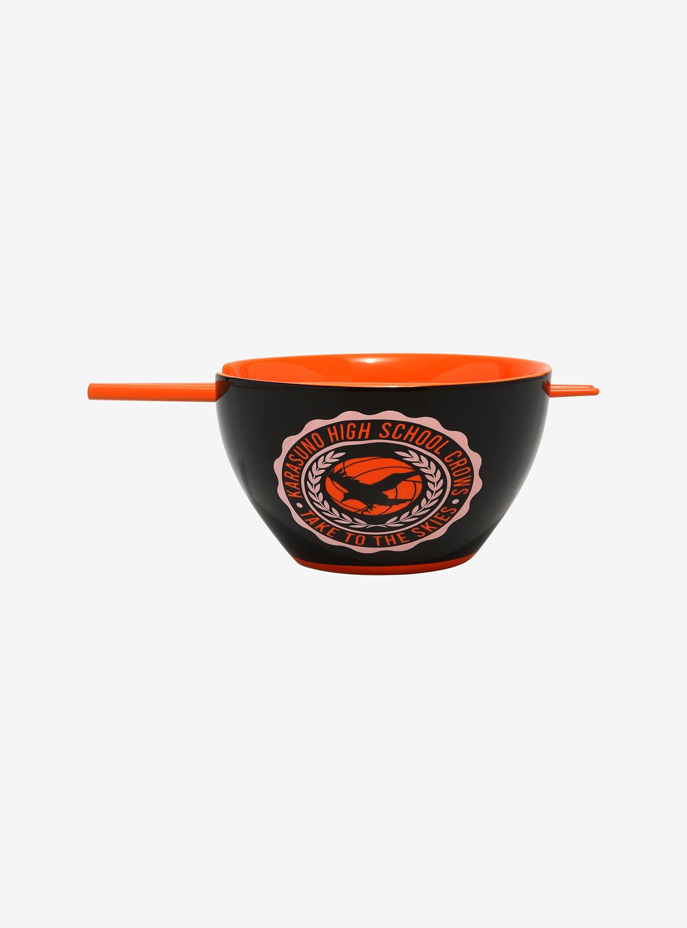 Haikyu!! Karasuno Logo Ramen Bowl With Chopsticks, , alternate