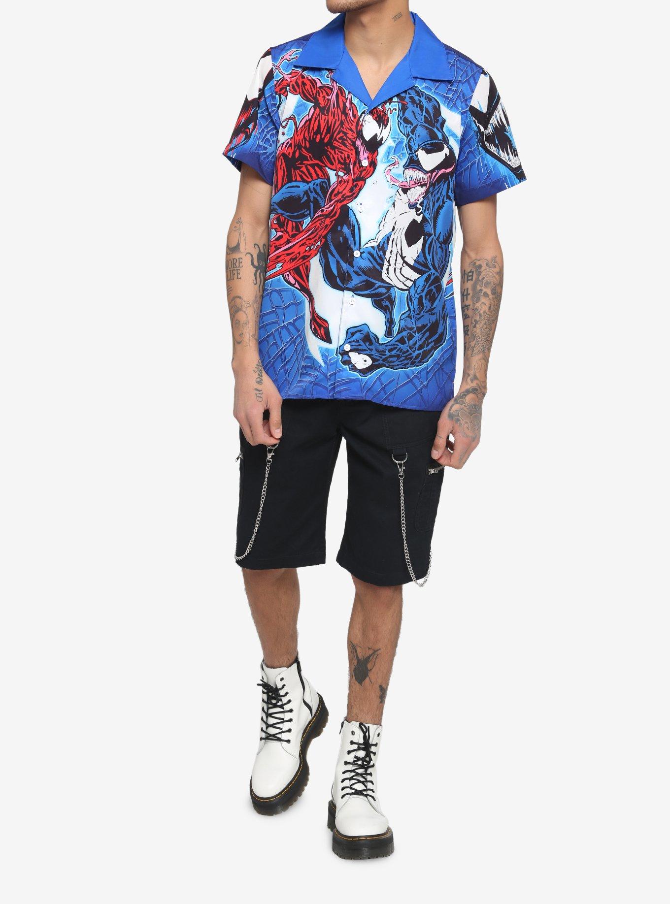 Marvel Carnage & Venom Woven Button-Up, MULTI, alternate