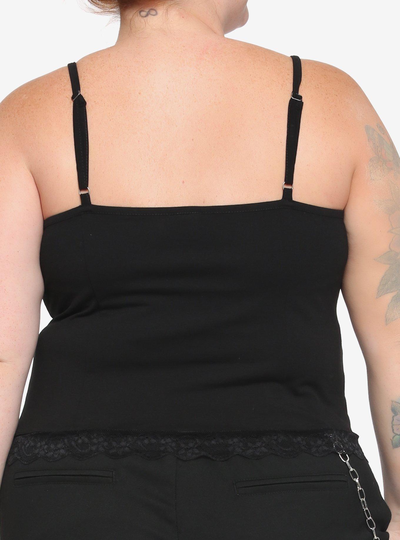 Kuromi Lace-Up Strappy Tank Top Plus Size, MULTI, alternate