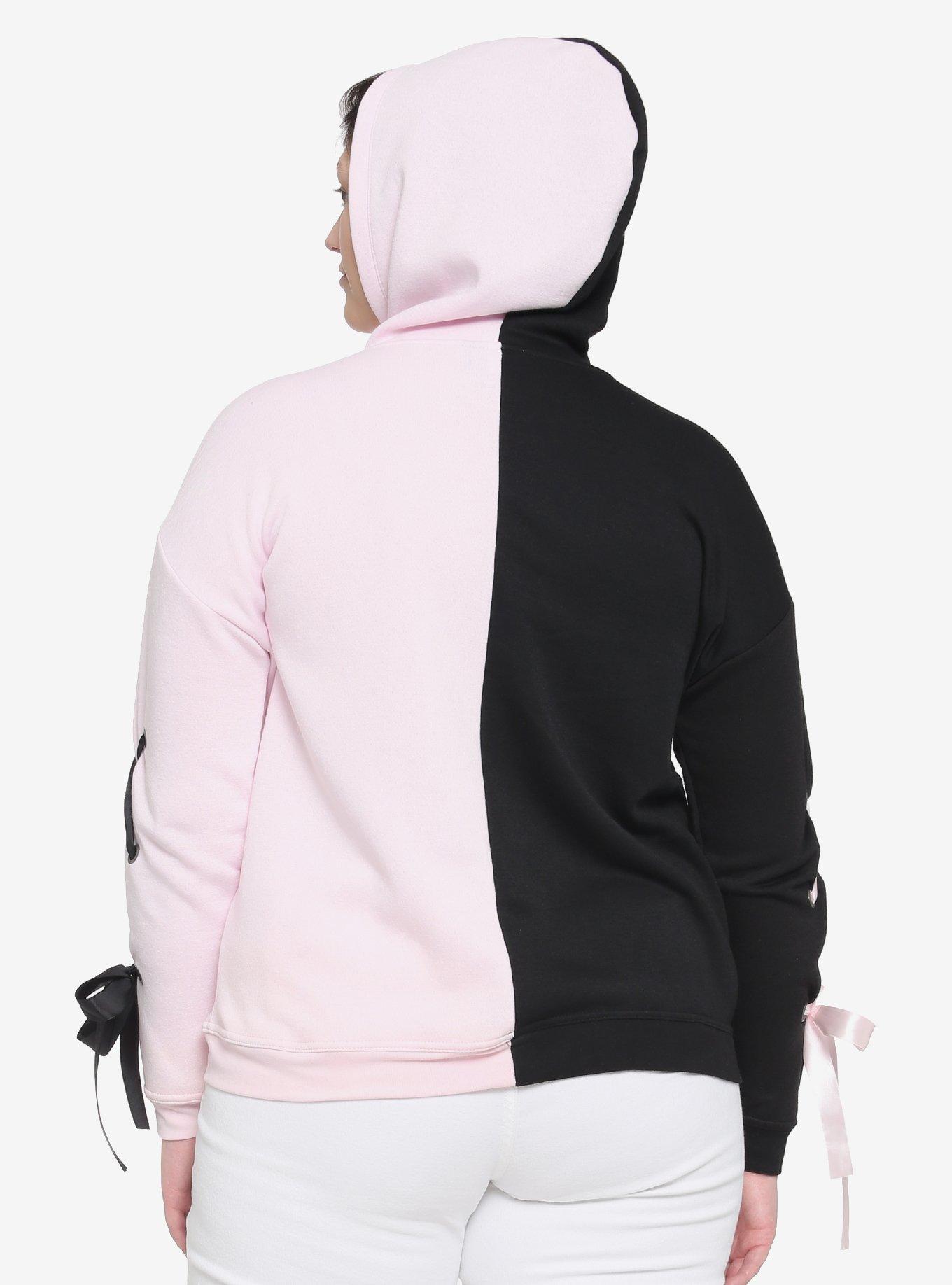 My Melody & Kuromi Split Lace-Up Hoodie Plus Size, MULTI, alternate