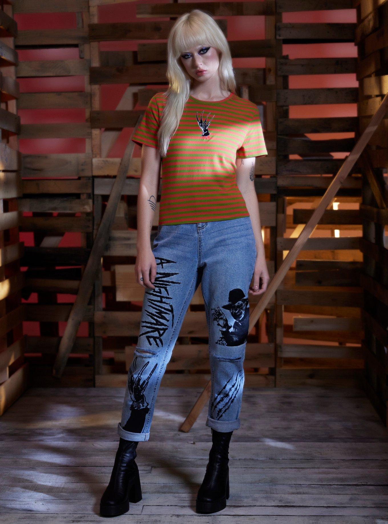 A Nightmare On Elm Street Stripe Claw Girls Baby T-Shirt, MULTI, alternate