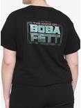 Star Wars The Book Of Boba Fett Throne Girls Crop T-Shirt Plus Size, MULTI, alternate