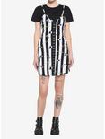Beetlejuice Twofer Stripe Dress, BLACK, alternate
