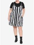 Beetlejuice Twofer Stripe Dress Plus Size, BLACK, alternate