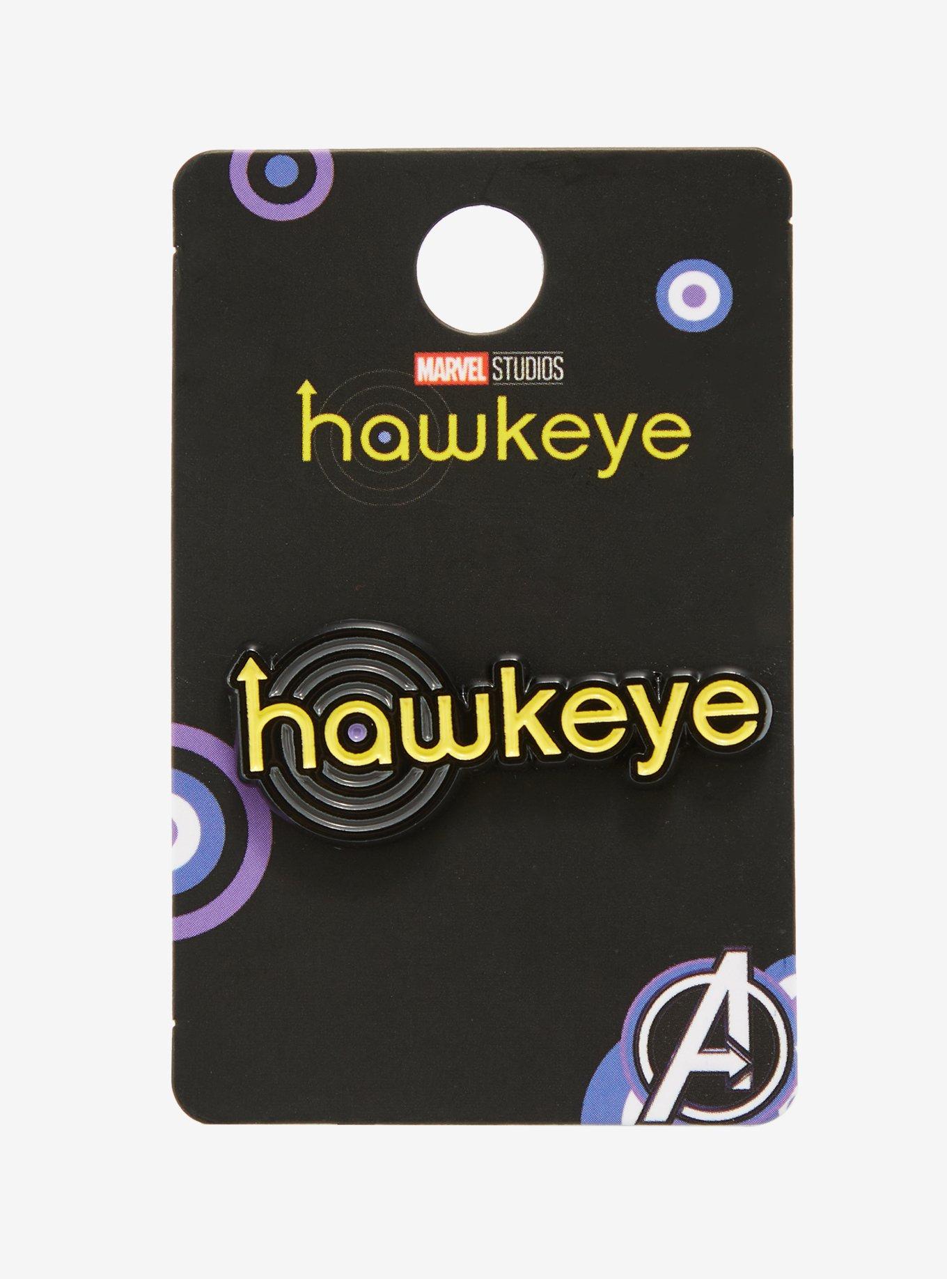 Marvel Hawkeye Logo Enamel Pin - BoxLunch Exclusive, , alternate