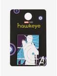 Marvel Hawkeye Silhouette Enamel Pin - BoxLunch Exclusive, , alternate