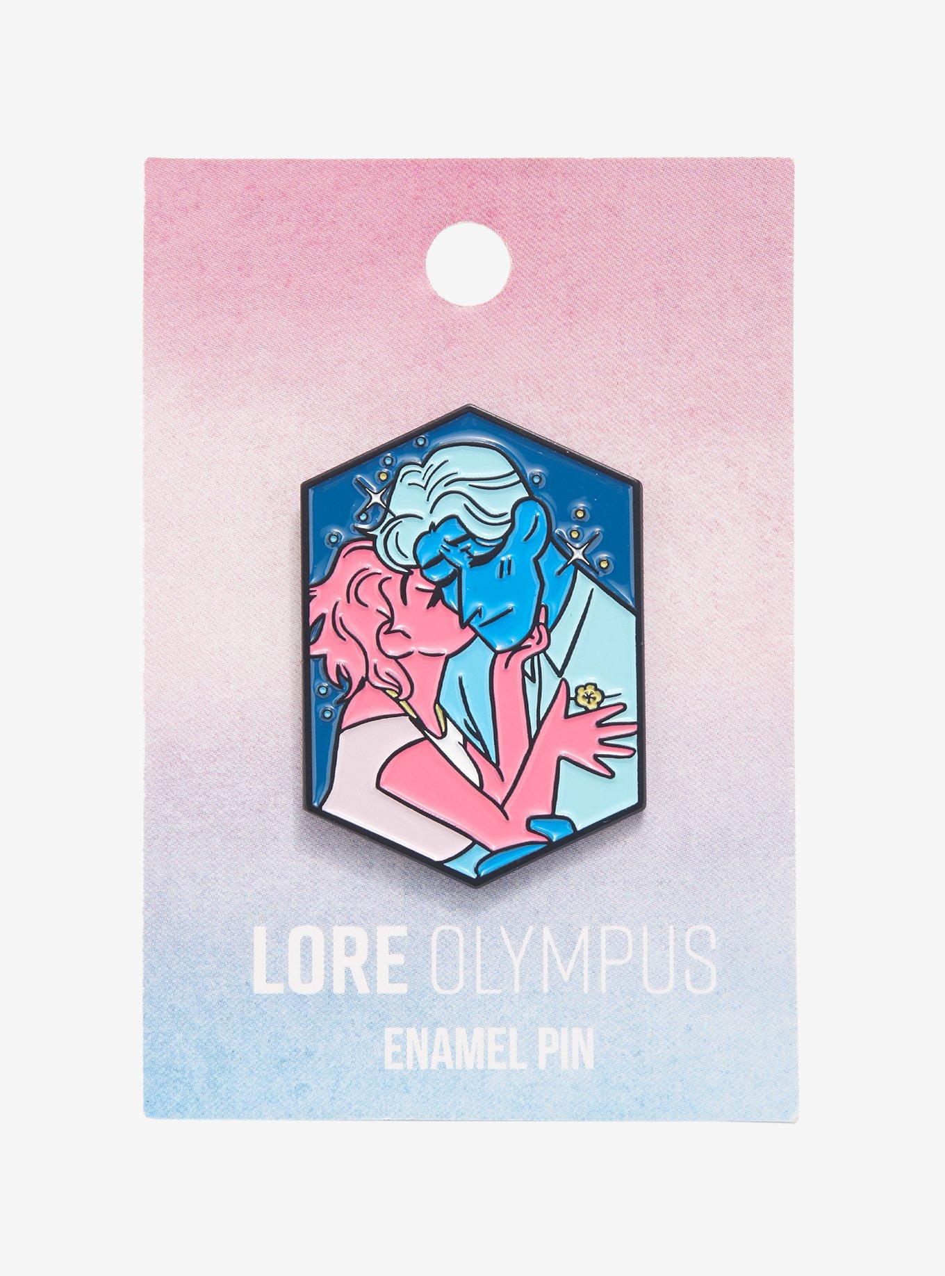 Lore Olympus Hades and Persephone Kiss Enamel Pin, , alternate
