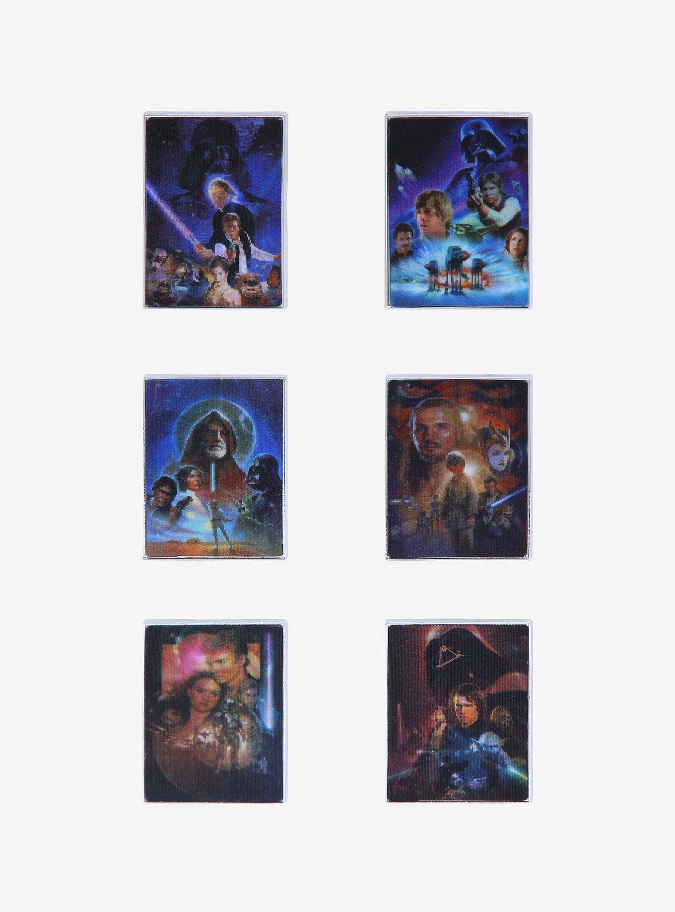 Loungefly Star Wars Lenticular Movie Poster Blind Box Enamel Pin, , alternate