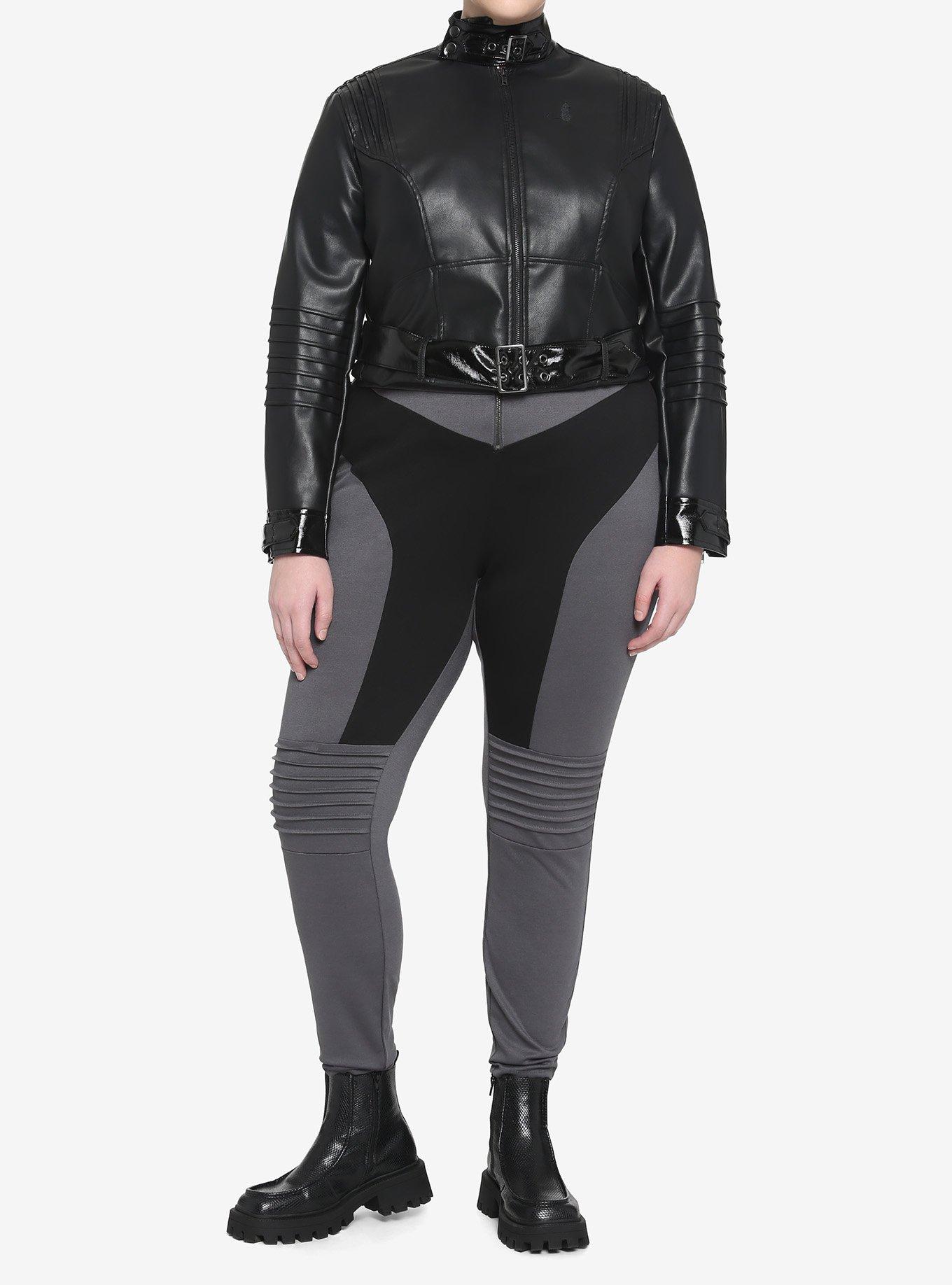 DC Comics The Batman Catwoman Faux Leather Jacket Plus Size, MULTI, alternate