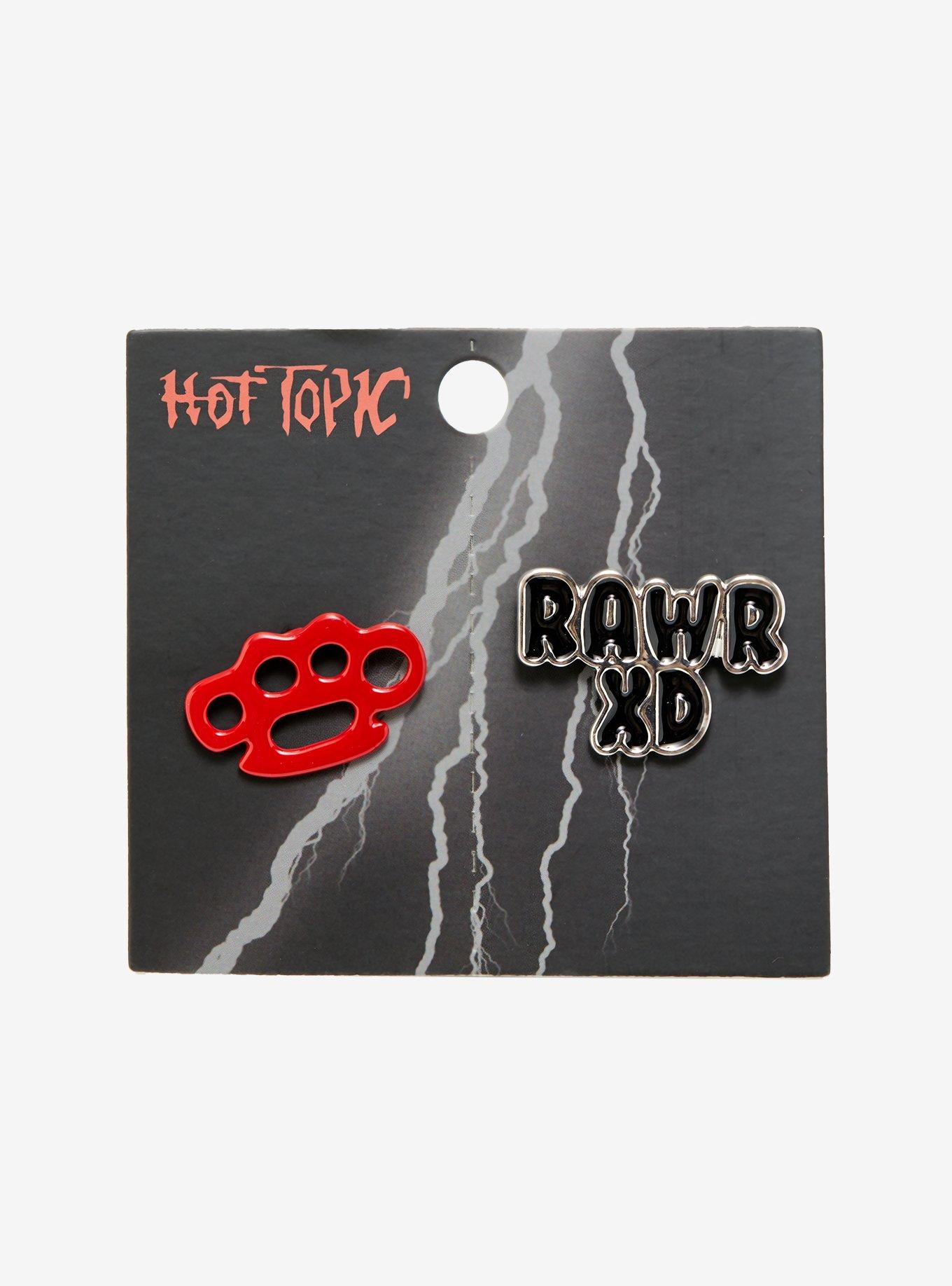 Brass Knuckle Rawr XD Enamel Pin Set, , alternate