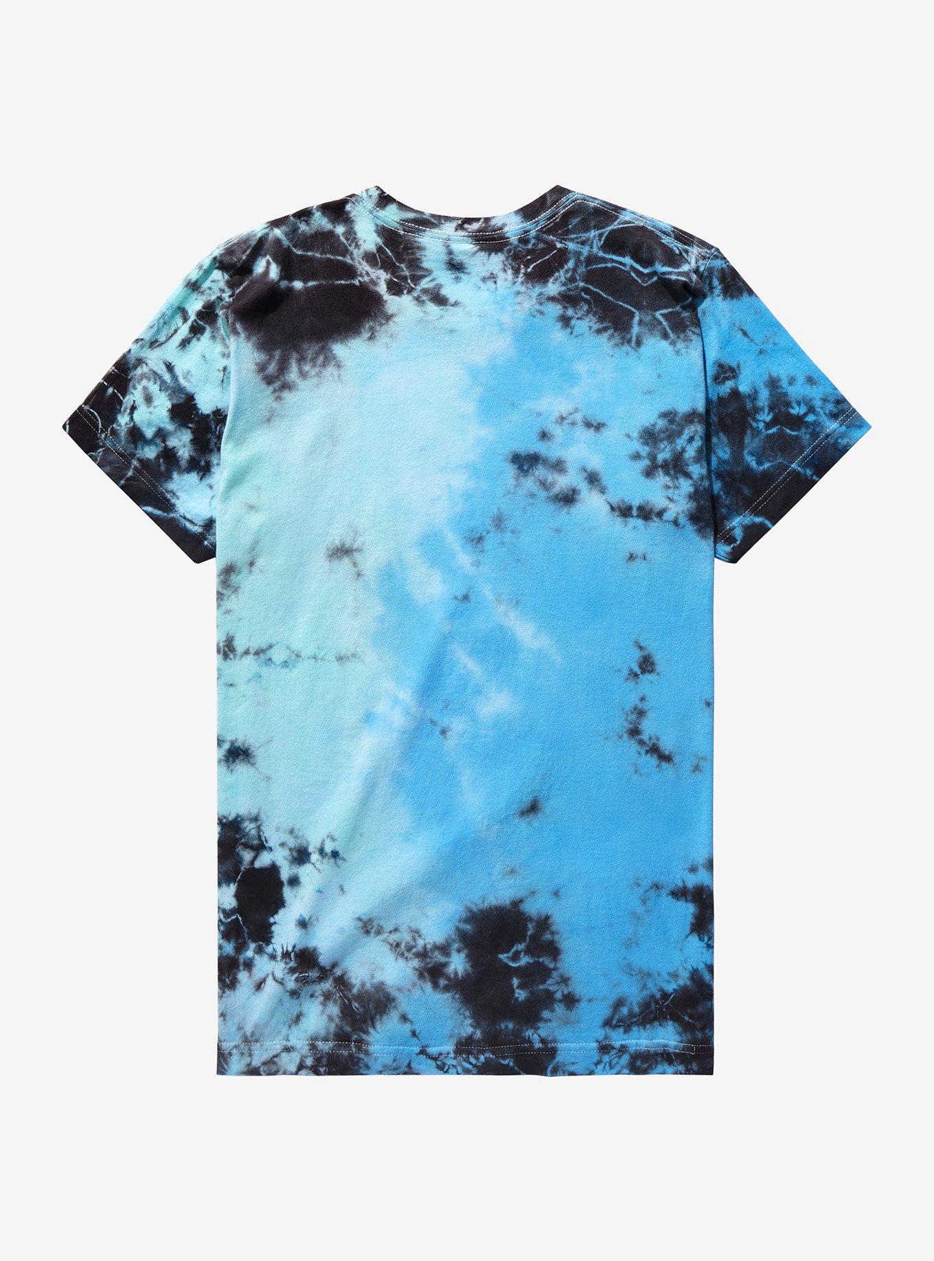 My Hero Academia Todoroki Blue Tie-Dye Boyfriend Fit Girls T-Shirt, MULTI, alternate
