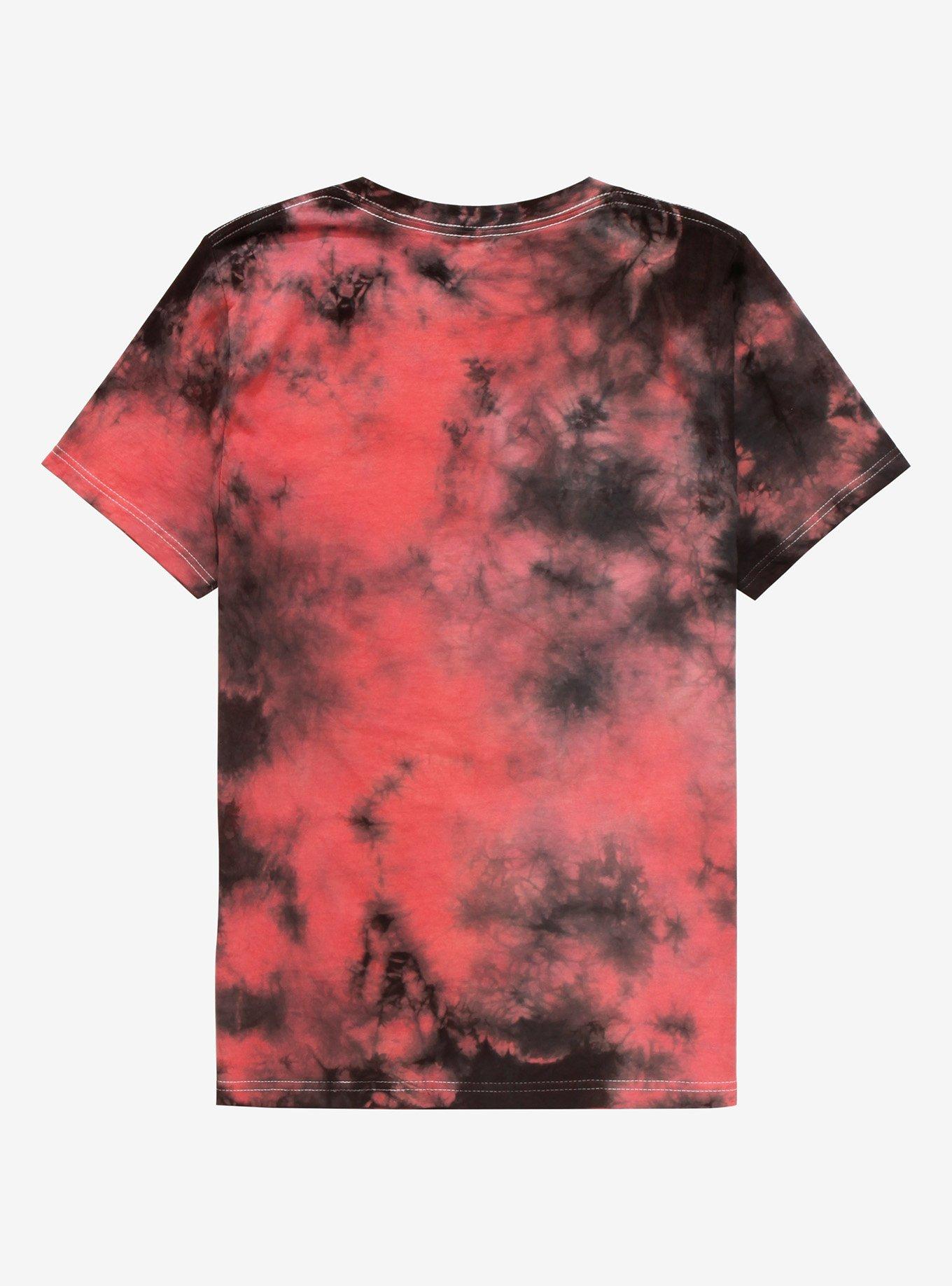 My Hero Academia Kirishima Red Tie-Dye Boyfriend Fit Girls T-Shirt, MULTI, alternate