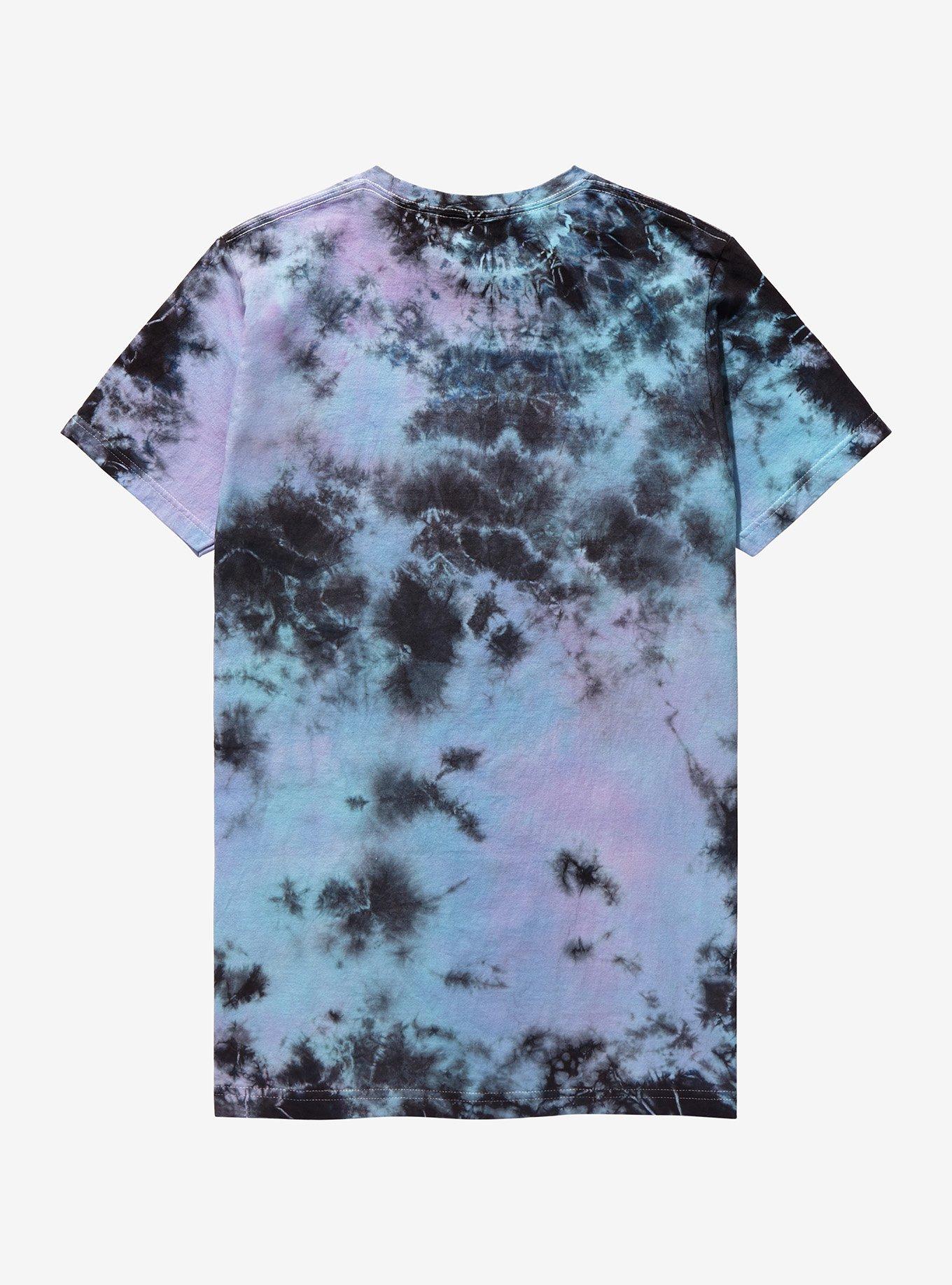 My Hero Academia Deku Purple & Green Tie-Dye Boyfriend Fit Girls T-Shirt, MULTI, alternate