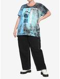 My Hero Academia Todoroki Blue Tie-Dye Girls T-Shirt Plus Size, MULTI, alternate