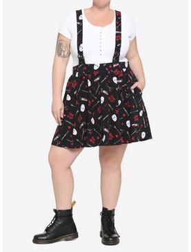 Friday The 13th Jason Suspender Skirt Plus Size, , hi-res
