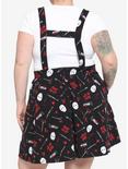 Friday The 13th Jason Suspender Skirt Plus Size, RED, alternate