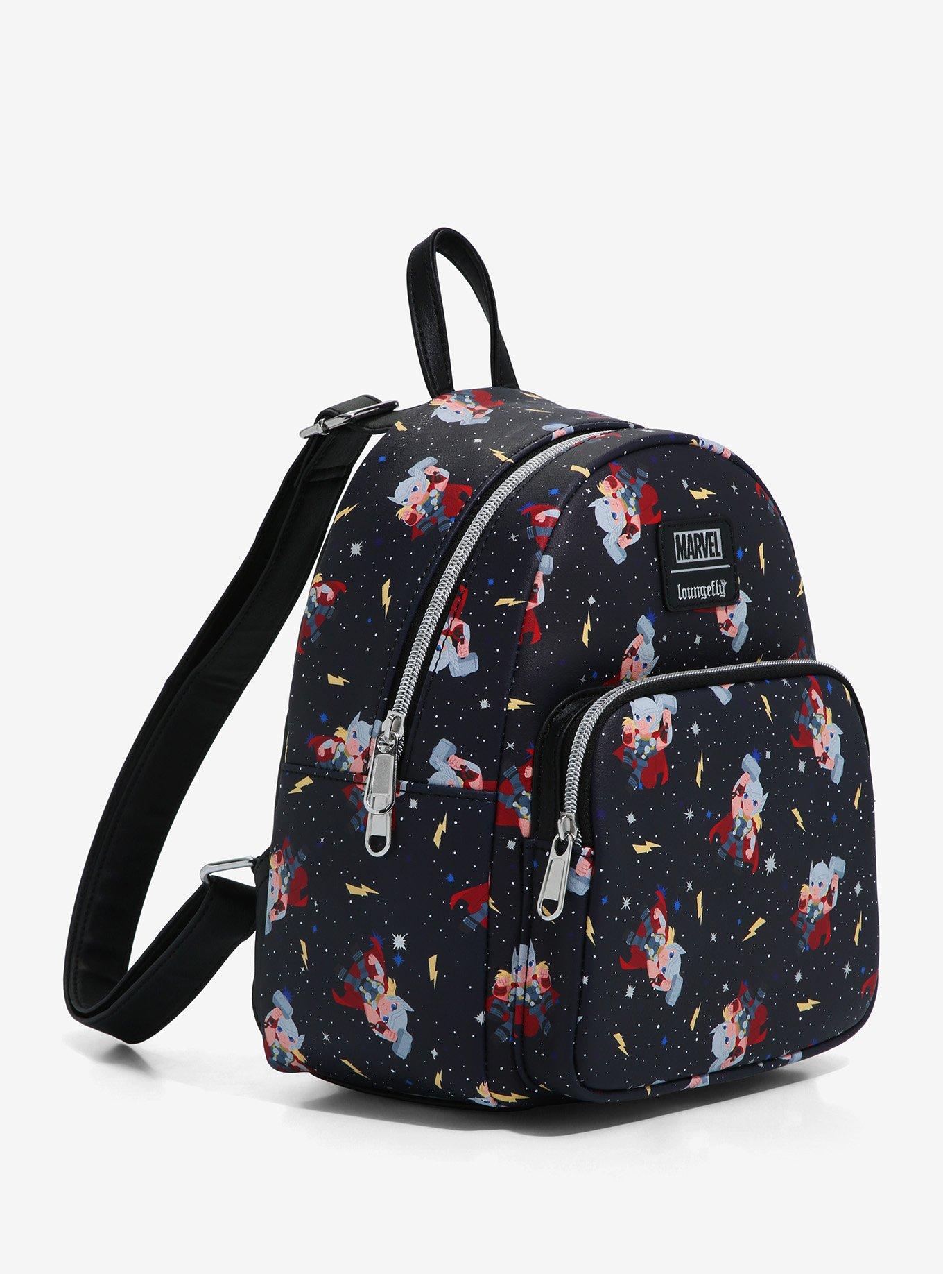 Loungefly Marvel Thor Chibi Galaxy Mini Backpack, , alternate