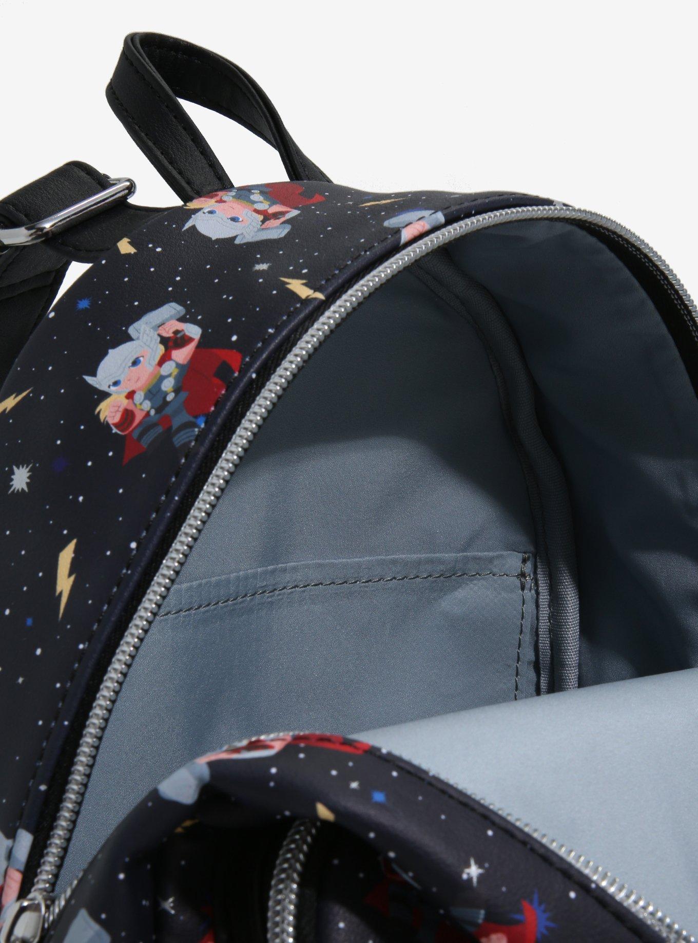 Loungefly Marvel Thor Chibi Galaxy Mini Backpack, , alternate