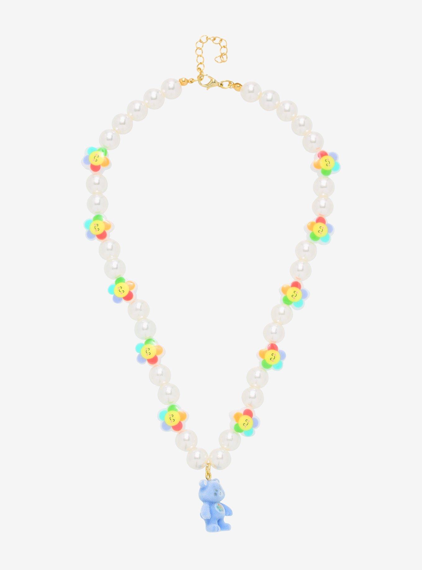Care Bears Harmony Bear Beaded Pearl Necklace, , alternate