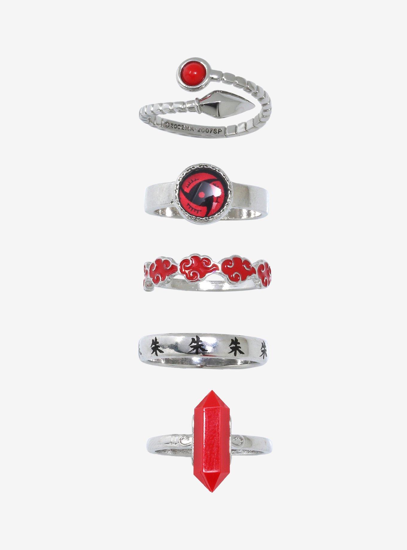 Naruto Shippuden Itachi Icons Ring Set, , alternate