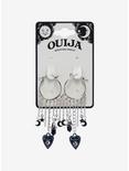Ouija Celestial Planchette Hoop Earrings, , alternate