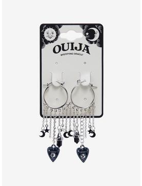 Ouija Celestial Planchette Hoop Earrings, , hi-res