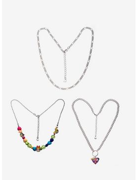 The Powerpuff Girls Beaded Chain Necklace Set, , hi-res