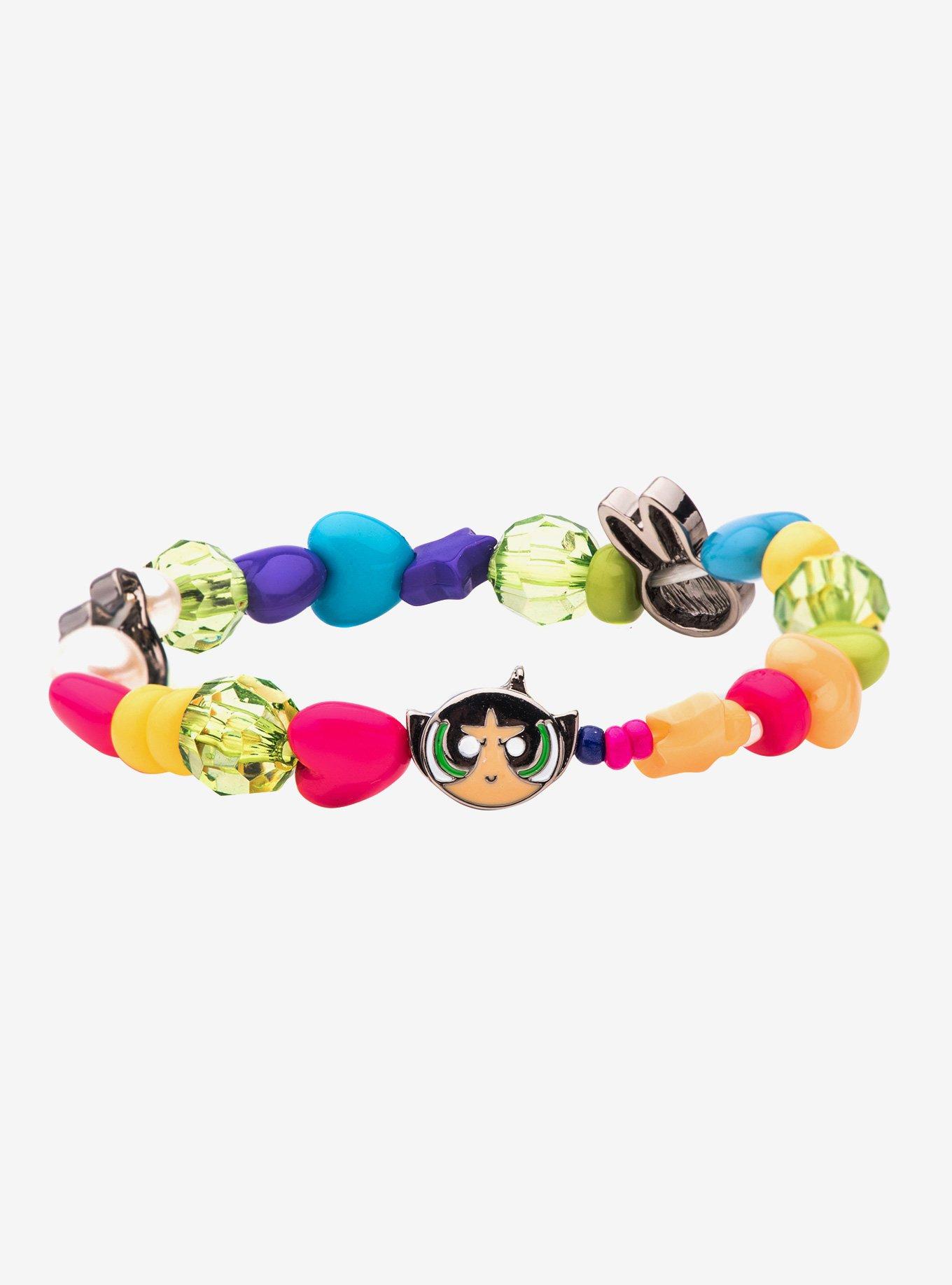 The Powerpuff Girls Beaded Icon Bracelet Set, , alternate
