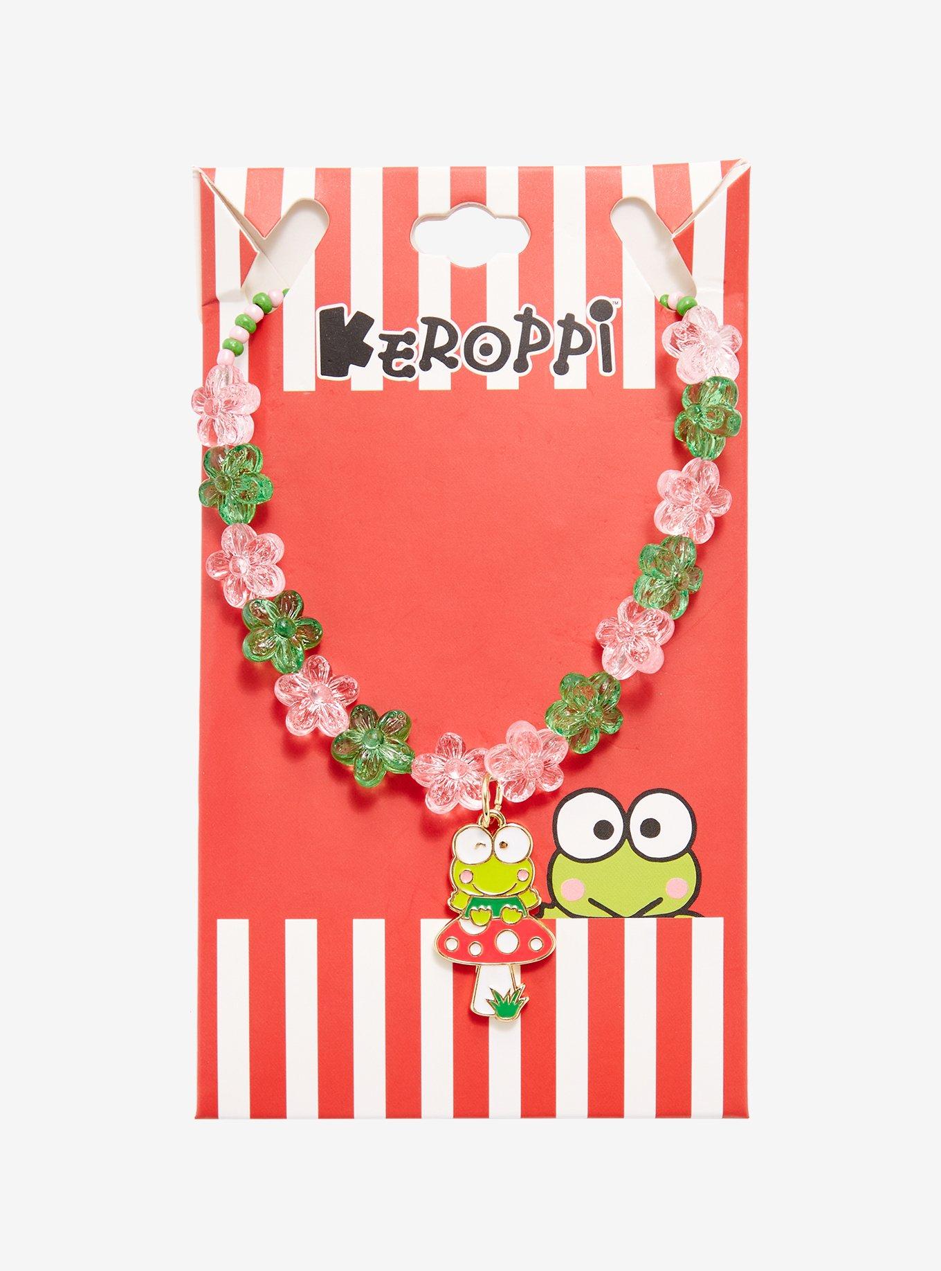 Keroppi Mushroom Beaded Necklace, , alternate