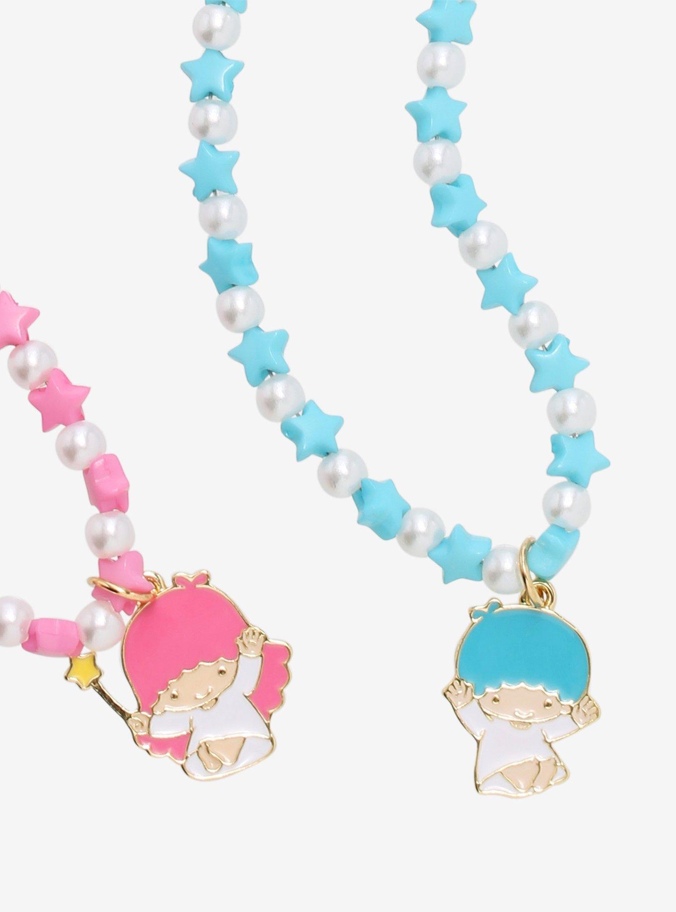 Little Twin Stars Beaded Best Friend Necklace Set, , alternate