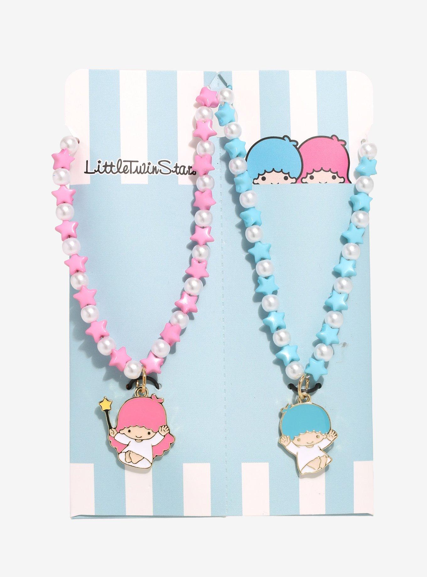 Little Twin Stars Beaded Best Friend Necklace Set, , alternate