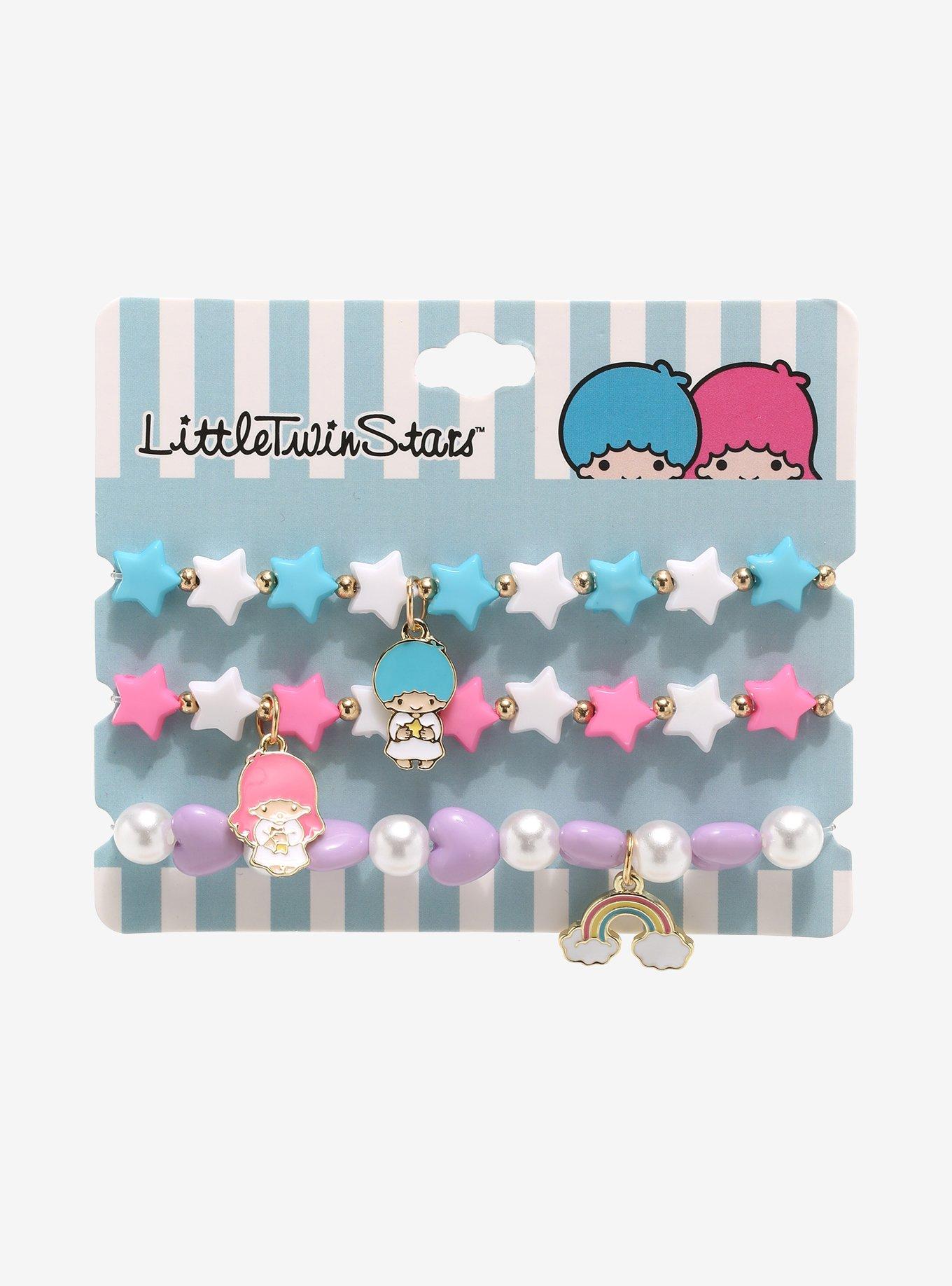 Little Twin Stars Rainbow Beaded Bracelet Set, , alternate