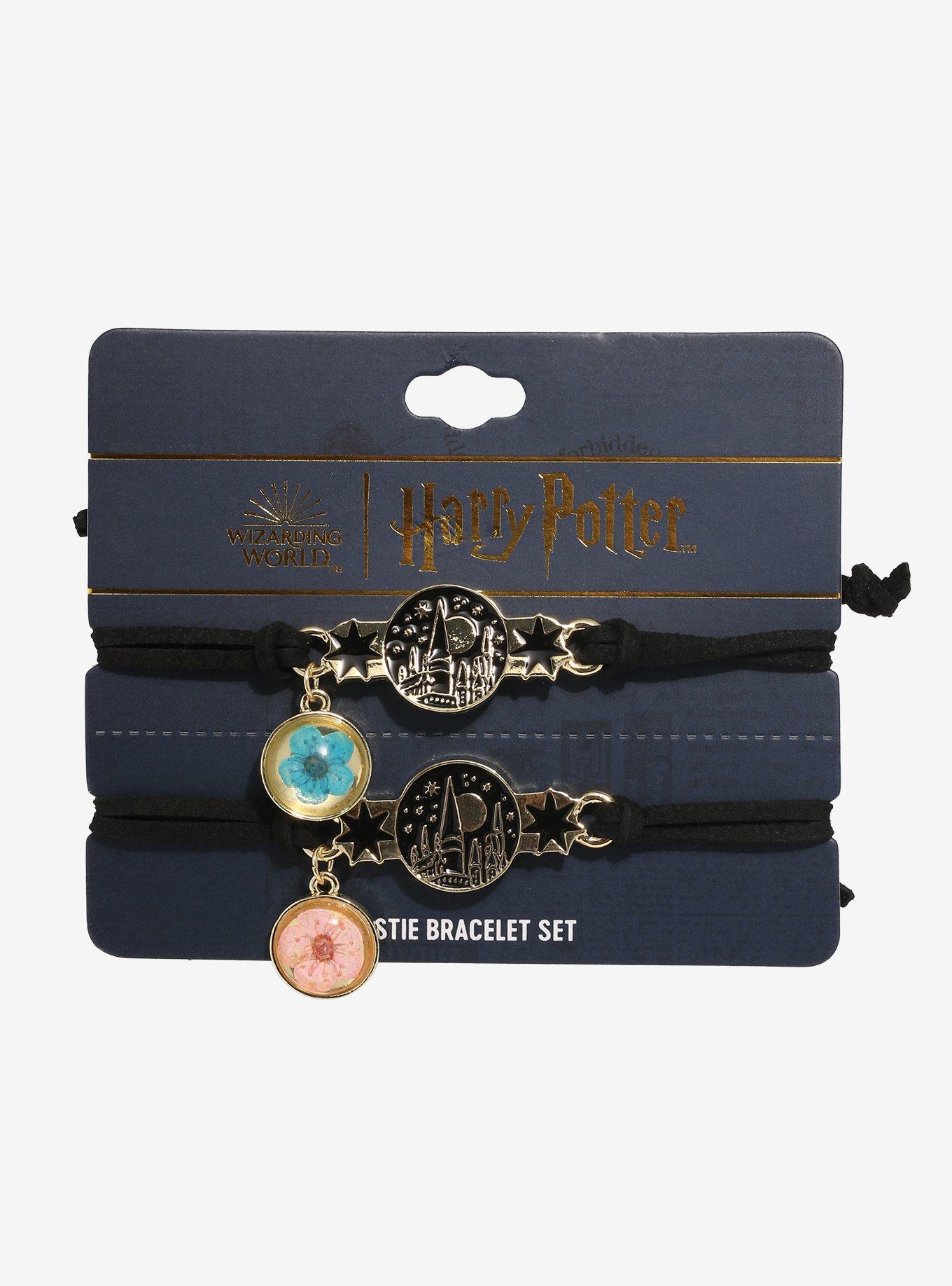 Harry Potter Hogwarts Floral Bestie Cord Bracelet Set, , alternate